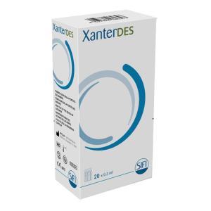 Soluzione oftalmica sterile umettante e lubrificante xanterdes 20 flaconcini per alleviare discomfort e irritazione oculare