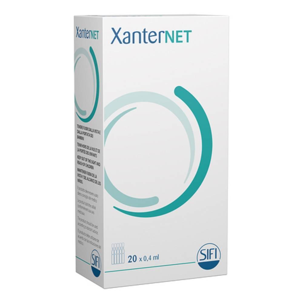 sifi gel oftalmico sterile xanternet 20 flaconcini monodose 0,4 ml con sodio ialuronato e netilmicina per ferite e abrasioni oculari - foto 1