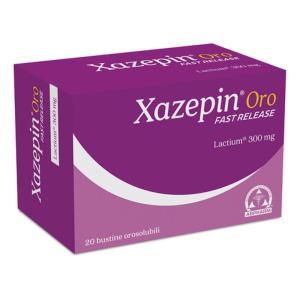 Integratore alimentare xazepin oro fast release per stress, ansia e sonno - 20 bustine orosolubili da 2 g