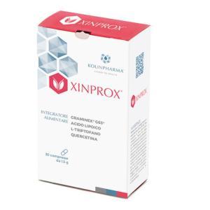 Integratore alimentare xinprox 30 compresse con graminex g63, acido lipoico, triptofano e quercetina per il benessere uro-genitale