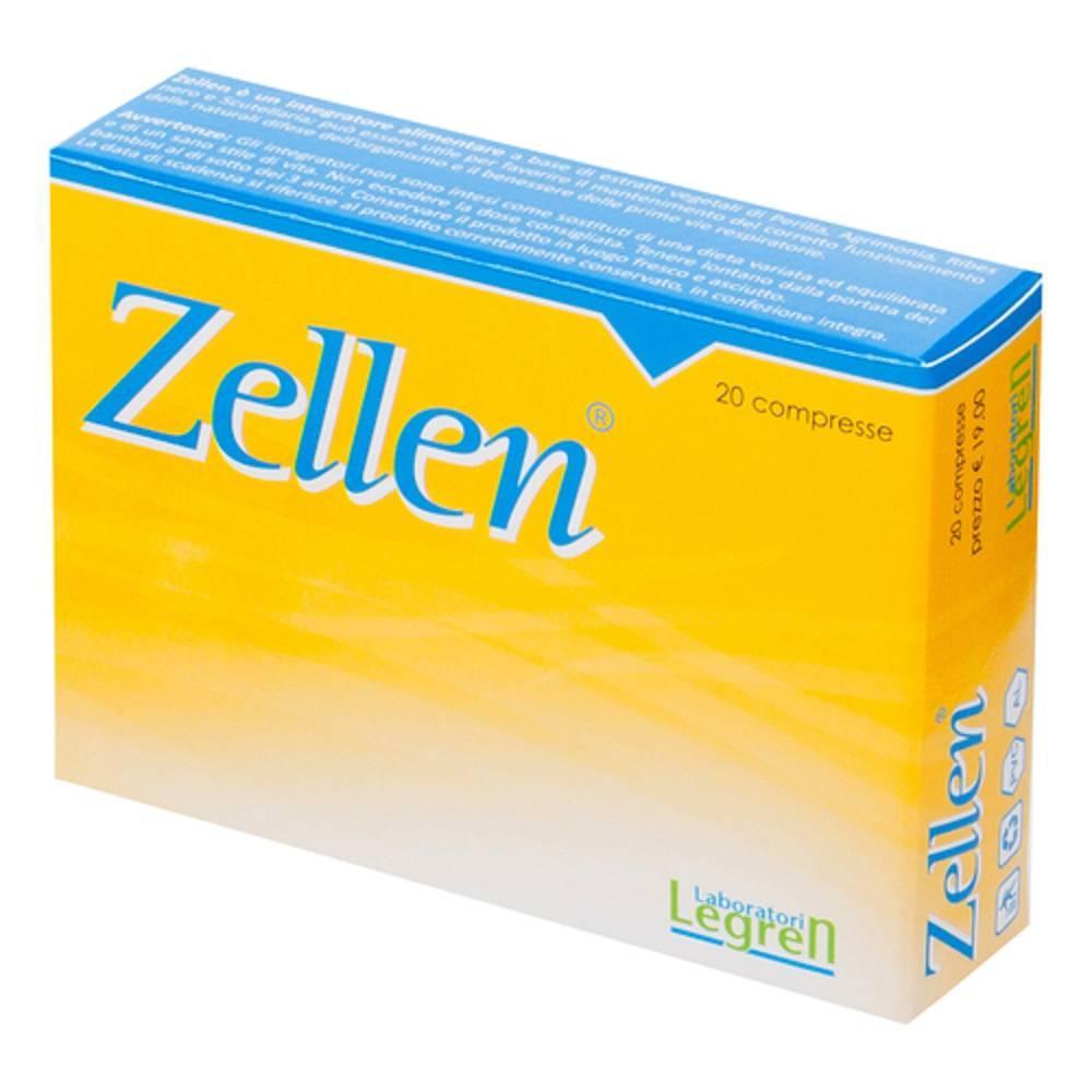 laboratori legren integratore alimentare zellen 20 compresse con perilla, agrimonia, ribes nero e scutellaria per il benessere di naso e gola - foto 1