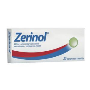 Compresse paracetamolo 300 mg e clorfenamina maleato 2 mg.
