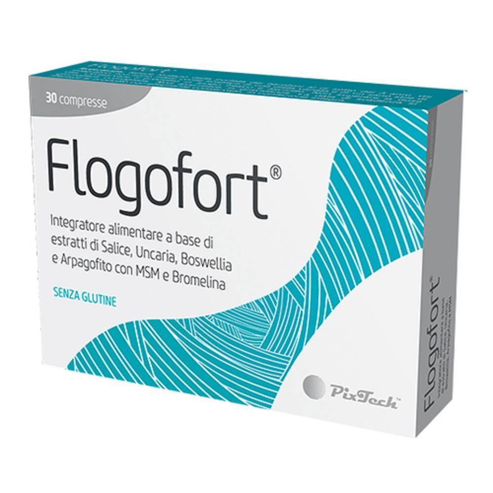 flogofort integratore alimentare flogofort per la funzionalità articolare con salice, uncaria, boswellia, arpagofito, msm e bromelina - 30 compresse - foto 1