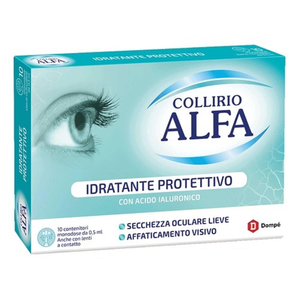 collirio alfa collirio idratante protettivo 10 fiale monodose - foto 1