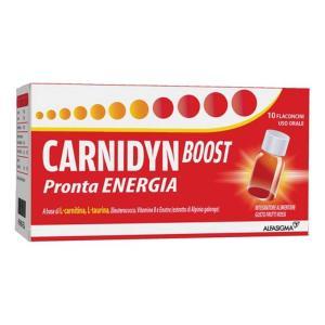 Integratore energetico  boost 10fl con l-carnitina, l-taurina, vitamine b e eleuterococco per maggiore vitalità e prestazioni mentali