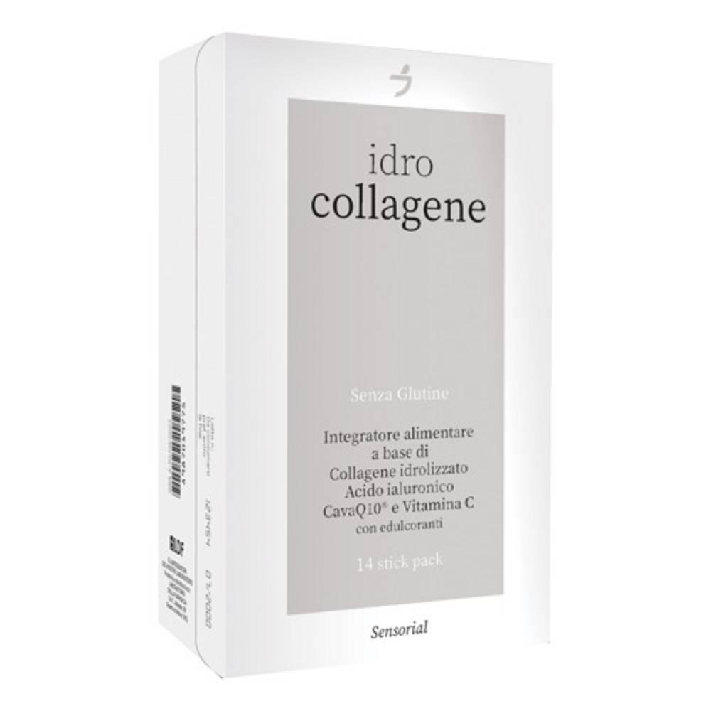 laboratorio della farmacia integratore di idrocollagene in stick pack con vitamina c, acido ialuronico e cavaq10 per la salute della pelle - 14 stick pack - foto 1