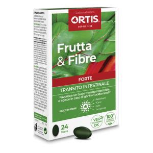 Integratore alimentare frutta e fibre forte per il transito intestinale - 24 compresse per una digestione sana ed efficace