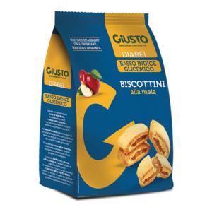 Biscottini alla mela per diabetici - basso indice glicemico, senza zuccheri aggiunti e oli di palma, confezione da 250 g