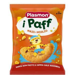 Snack biologico per bambini  paff mais e miglio 15g - alimento per la prima infanzia dal 8° mese di età