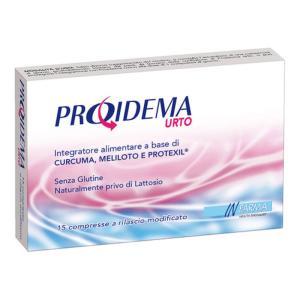 Integratore alimentare  urto 15 compresse per il drenaggio dei liquidi e il benessere del microcircolo con curcuma e meliloto