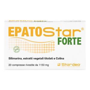 Integratore alimentare epatostar forte 20 compresse rivestite con silimarina, cardo mariano, carciofo e colina per il supporto della funzione epatica