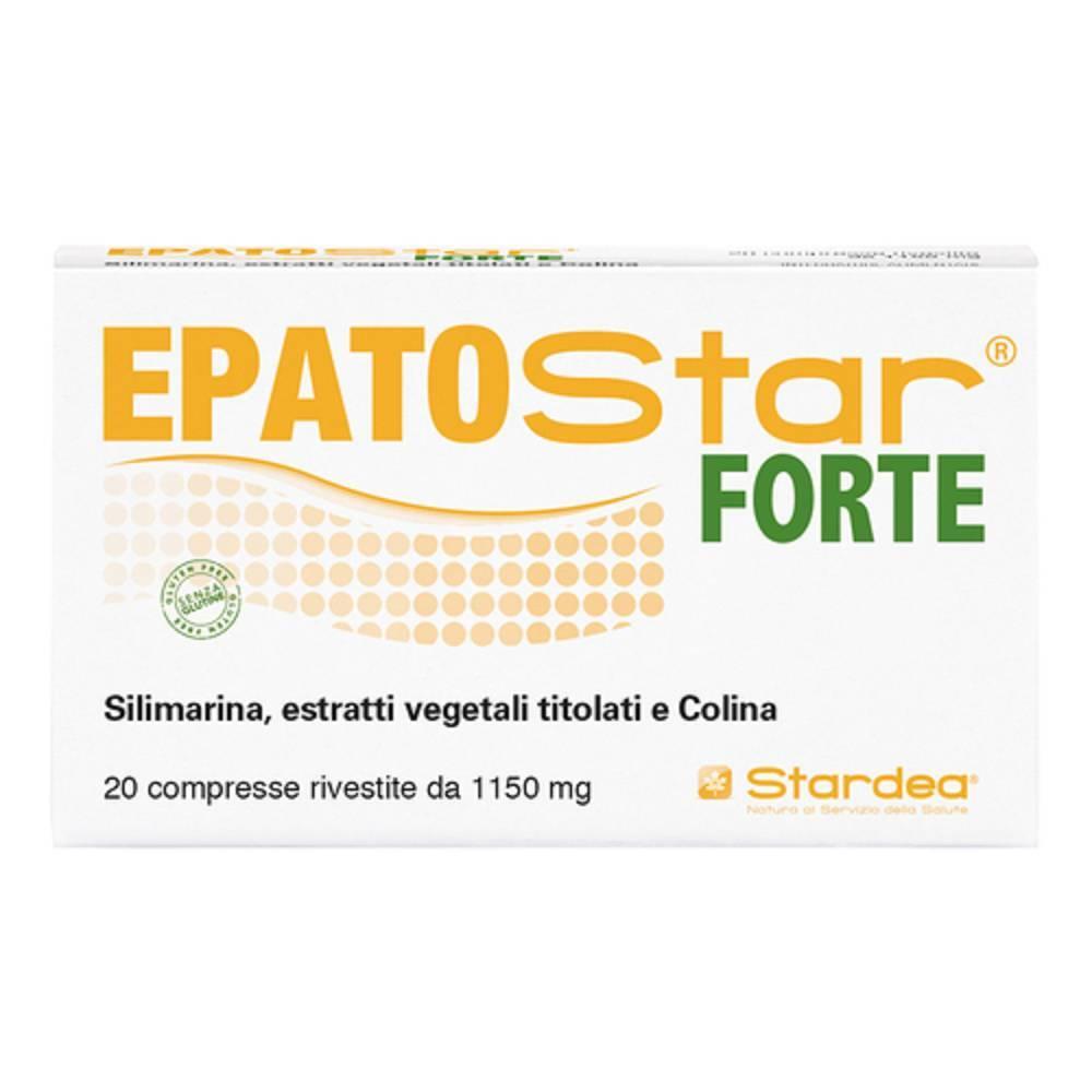 stardea integratore alimentare epatostar forte 20 compresse rivestite con silimarina, cardo mariano, carciofo e colina per il supporto della funzione epatica - foto 1
