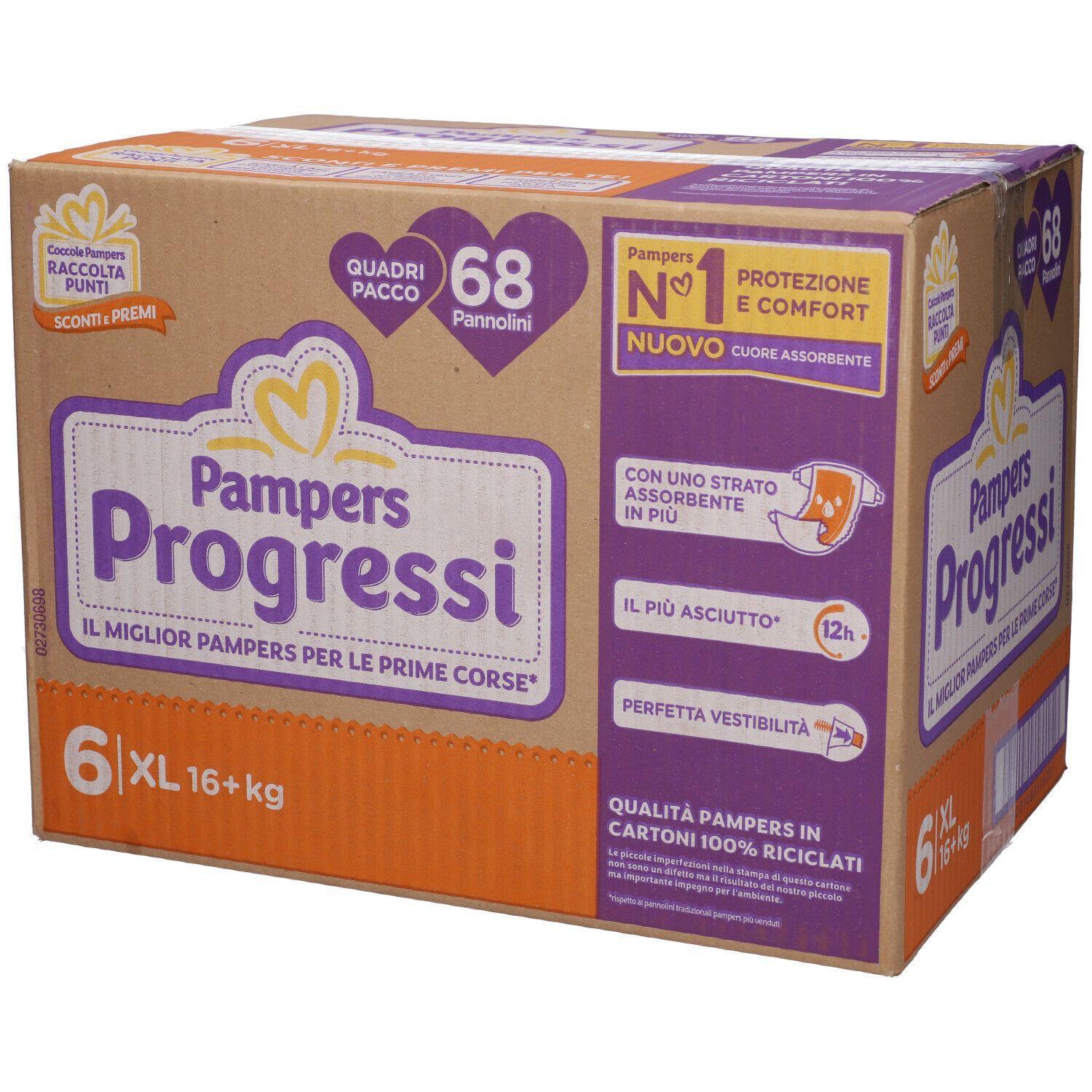 pampers pampers progressi xl 68 pezzi - foto 1