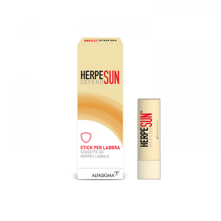 herpesun protezione e cura delle labbra con herpesun lip stick 5ml - azione emolliente e lenitiva per labbra morbide e idratate - foto 1