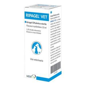 Gocce oculari riparatrici per animali ripagel vet 10ml - idrogel isotonico con acido ialuronico per la salute degli occhi del tuo pet