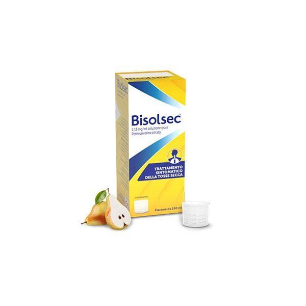 bisolsec trattamento sintomatico della tosse secca con bisolsecos fl 190ml 2,13mg/ml - soluzione orale per adulti e bambini sopra i 6 anni - foto 1