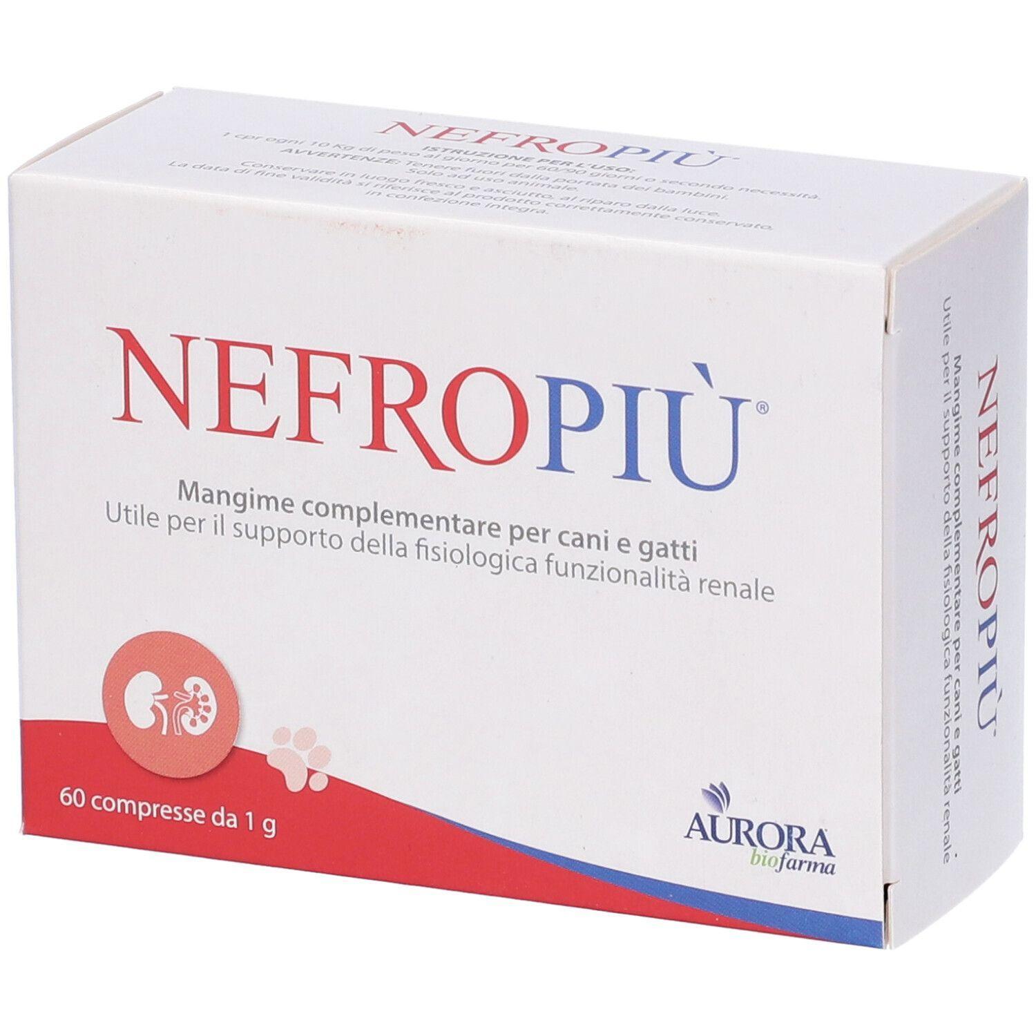 aurora licensing mangime complementare nefropiu per cani e gatti - 60 compresse per supporto funzionalità renale - foto 1