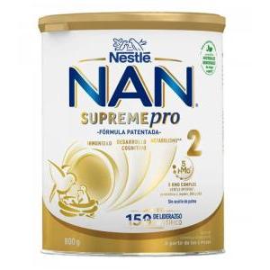 Latte di proseguimento in polvere nan supreme pro 2 800g per lattanti a partire da 6 mesi - nutrizione completa e sicura