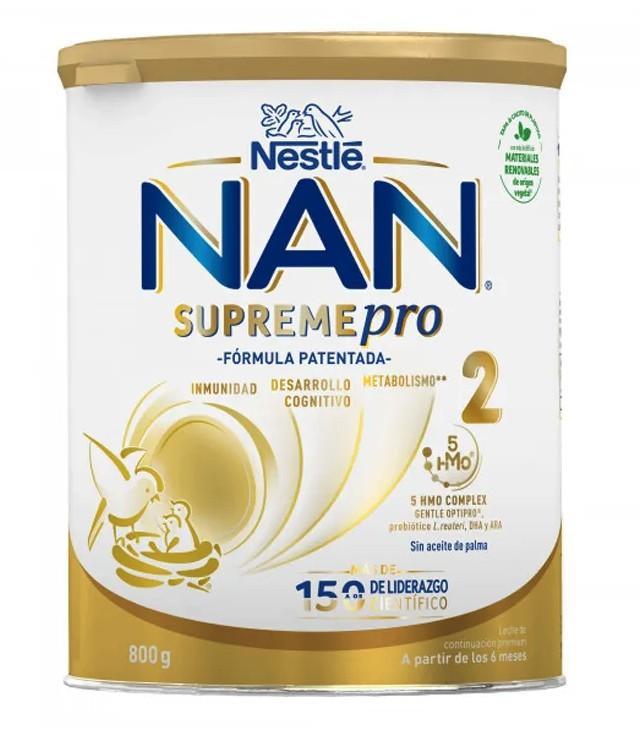 nestle' latte di proseguimento in polvere nan supreme pro 2 800g per lattanti a partire da 6 mesi - nutrizione completa e sicura - foto 1