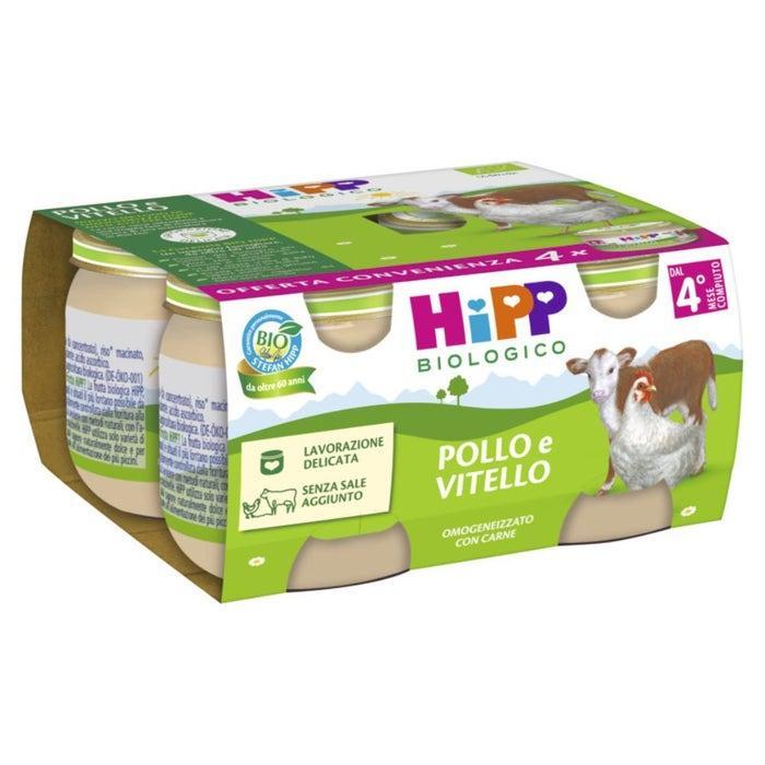 hipp hipp bio omog pollo vitel4x80g - foto 1