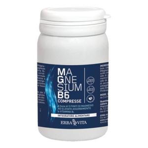 Integratore di magnesio e vitamina b6 in compresse - 60 compresse per il benessere del sistema nervoso e metabolismo energetico