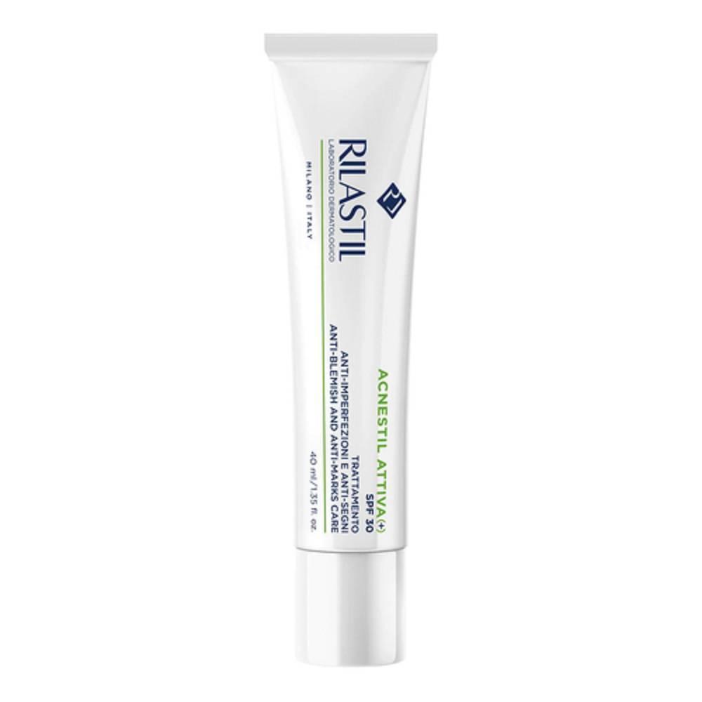 rilastil crema trattamento anti-imperfetti e anti-segni rilastil acnestil attiva+ 30 con niacinamide e pre/post biotici 40ml - foto 1
