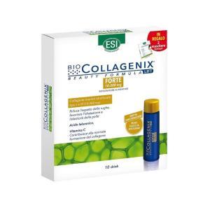 Integratore di collagene marino e maschere hydrogel per pelle idratata e tonica - biocollagenix forte 10 drink e 2 maschere