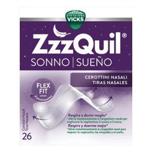 Cerottini nasali zzzquil 26 pezzi - alleviano la congestione nasale notturna e migliorano il sonno