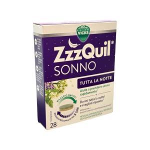 Integratore alimentare zzzquil sonno con melatonina, vitamina b6 ed estratti di erbe - 28 compresse per un riposo ristoratore