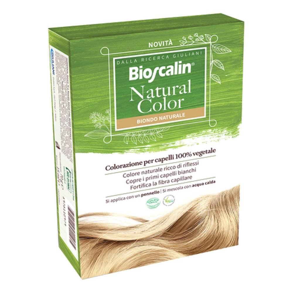 bioscalin colorazione vegetale per capelli bianchi: bioscalin nat color biondo nat, risultati naturali e brillanti fino al 30% di copertura - foto 1