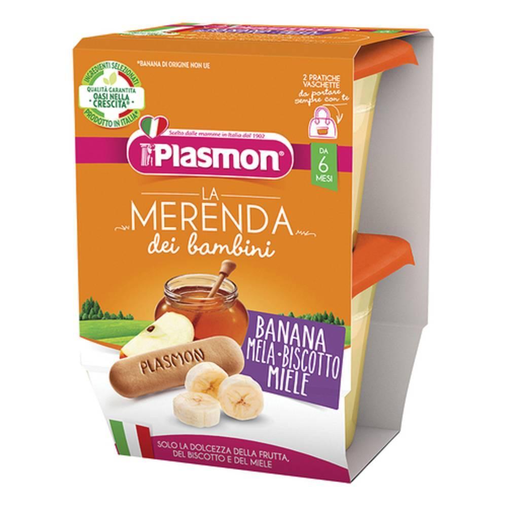 plasmon la merenda banana/mela/biscotto/miele - foto 1