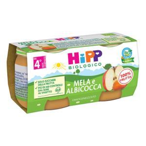 Bio omog albicocca/mela 2x80g