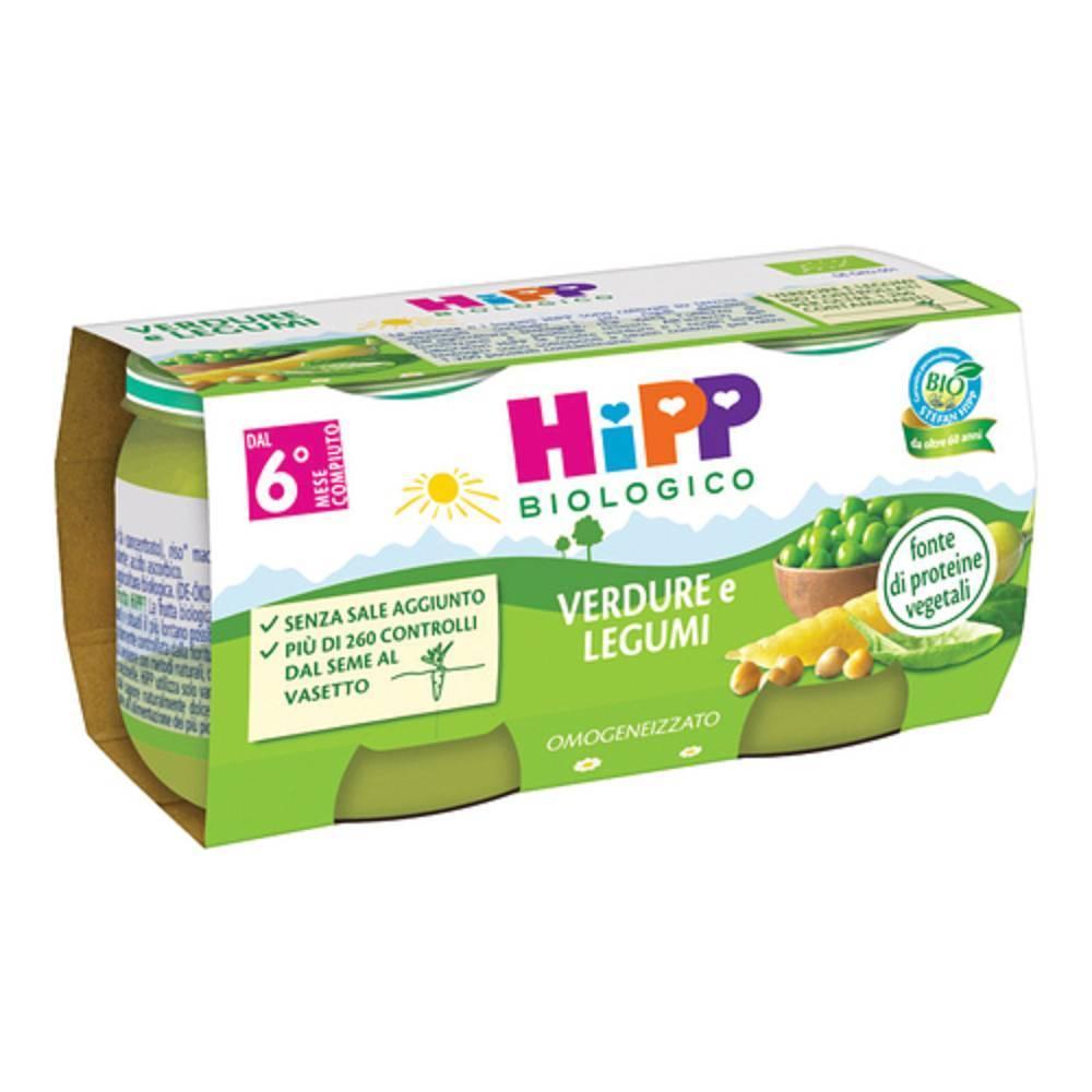 hipp hipp bio omog verdure/legumi2x80g - foto 1