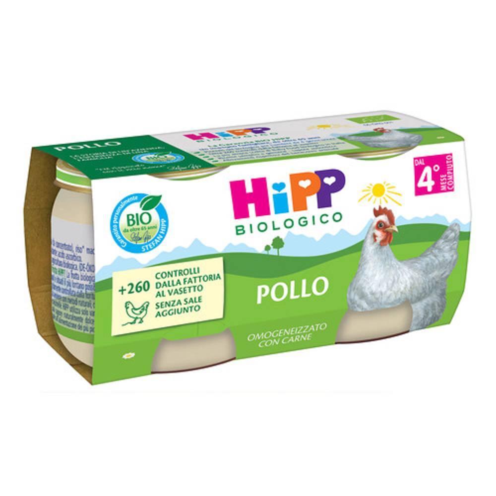 hipp hipp bio omogeneizzato pollo 2x80g - foto 1