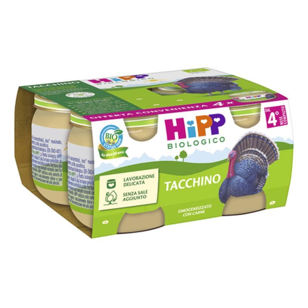 hipp hipp bio omogeneizzato tacchino 4x80g - foto 1