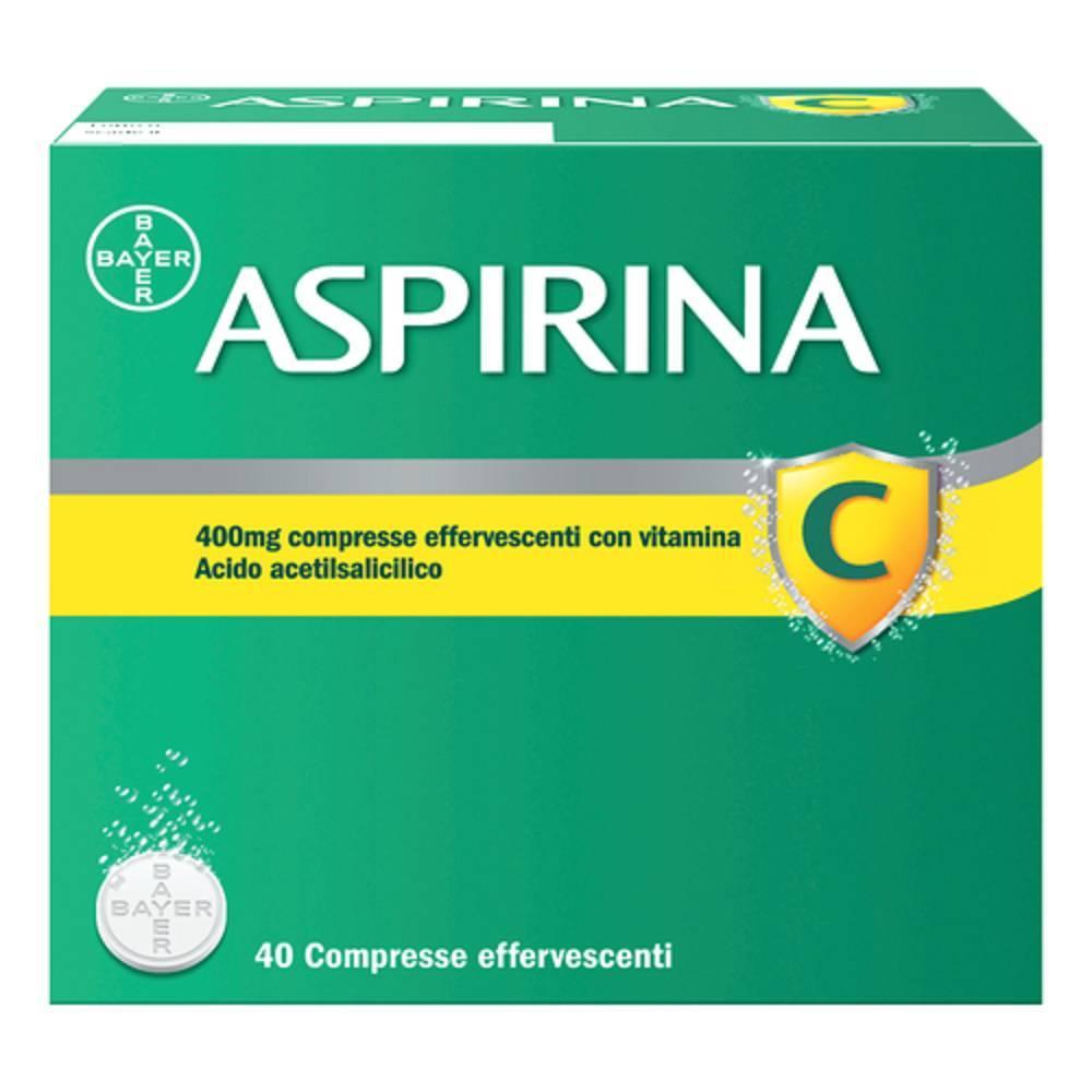 aspirina aspirina c40 compresse effervescenti 400+240mg - foto 1