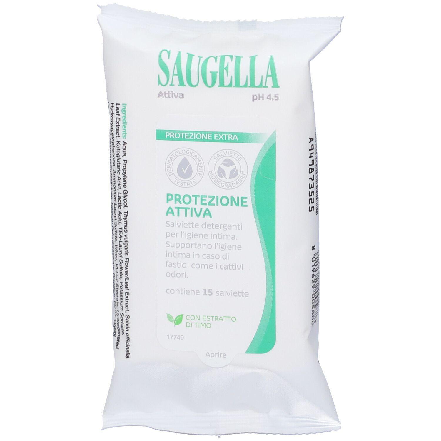 saugella saugella attiva salviettine15p - foto 1