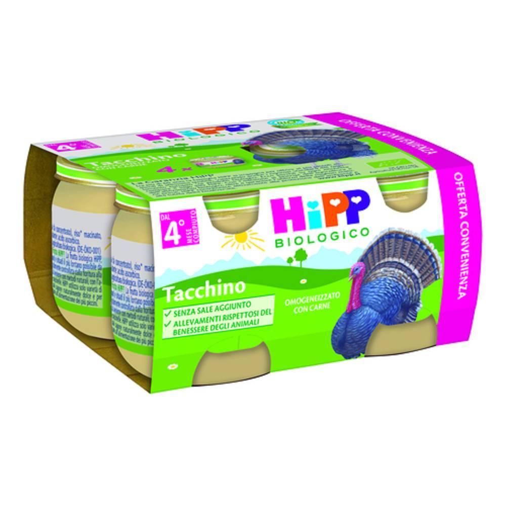 hipp hipp bio omogeneizzato tacchino 4x80g - foto 1