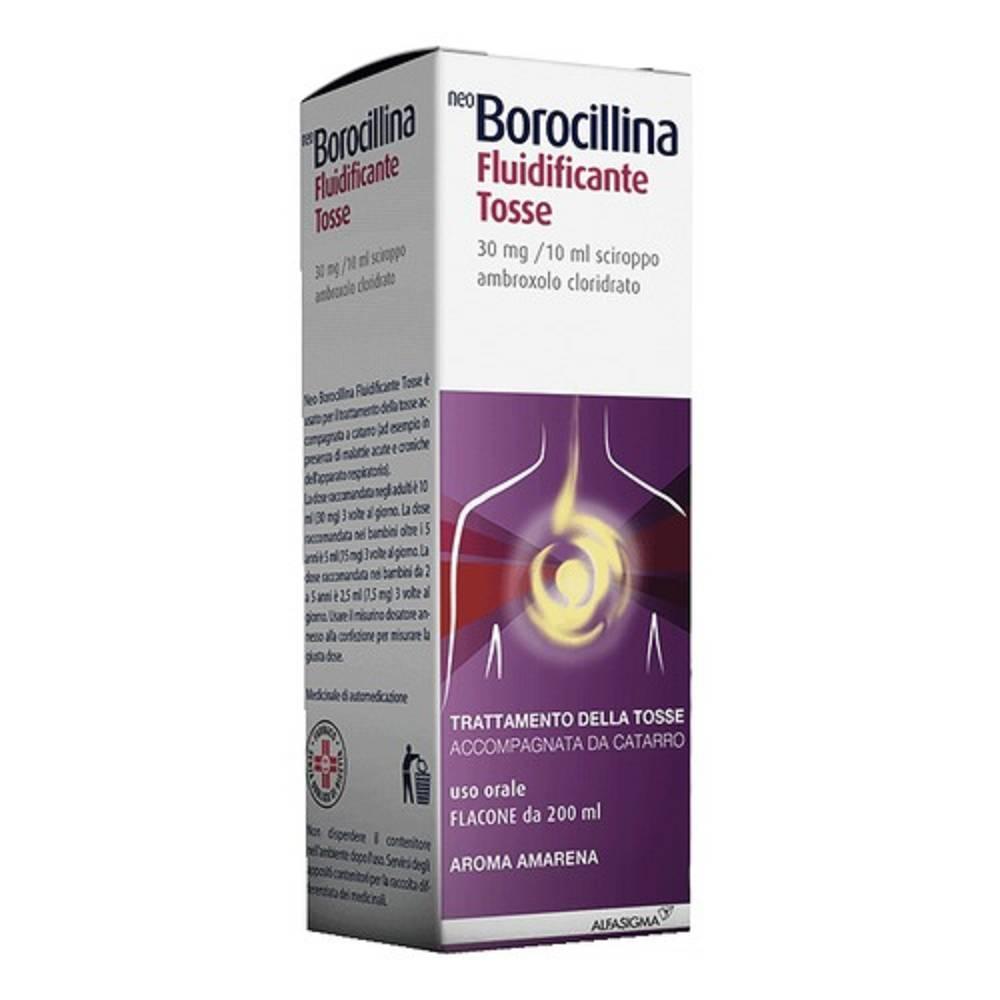 neoborocillina neoborocillina fluidificante tosse sciroppo 200ml - foto 1