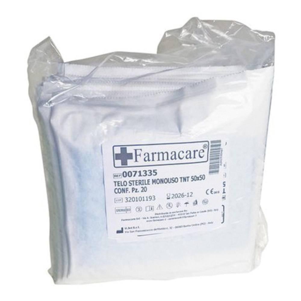 farmacare telo sterile monouso tnt 50x50cm 20pz - foto 1