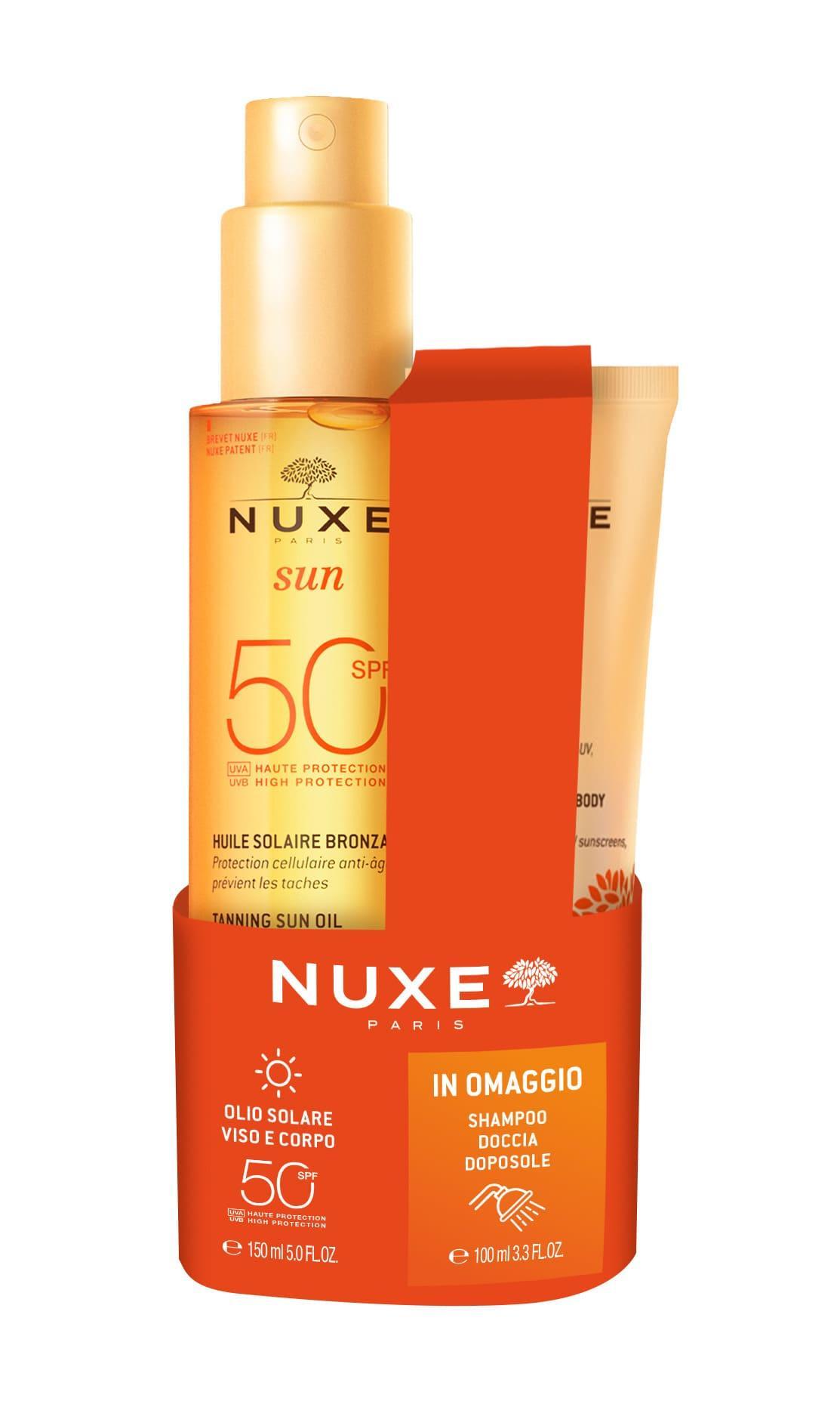 nuxe nuxe sun olio spf50+shampoodoccia docciasolare - foto 1
