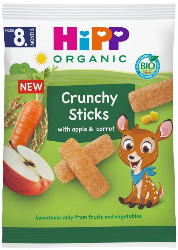 hipp hipp crunchy sticks mela carota - foto 1