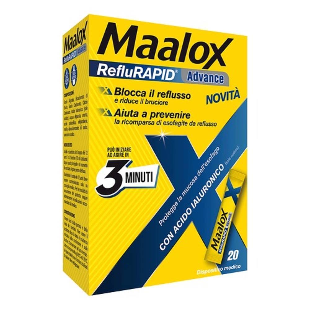 maalox maalox reflurapid 20bustine - foto 1 maalox maalox reflurapid 20bustine - foto 1
